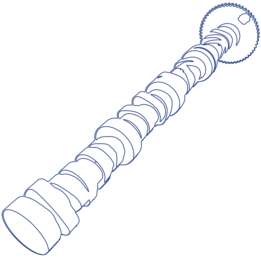 camshaft line drawing