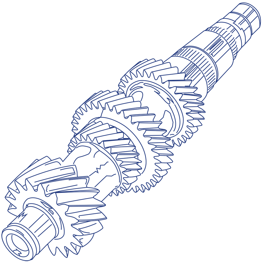 transmission shaft line drawing