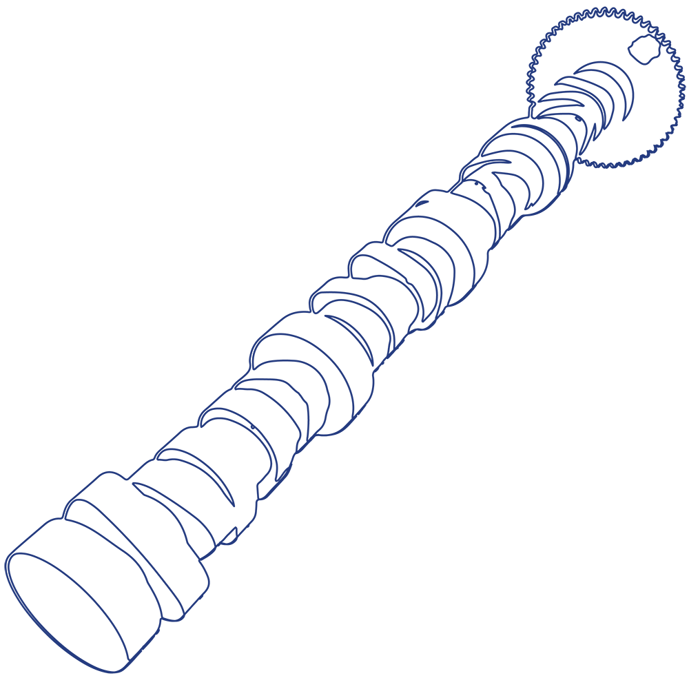 camshaft line drawing