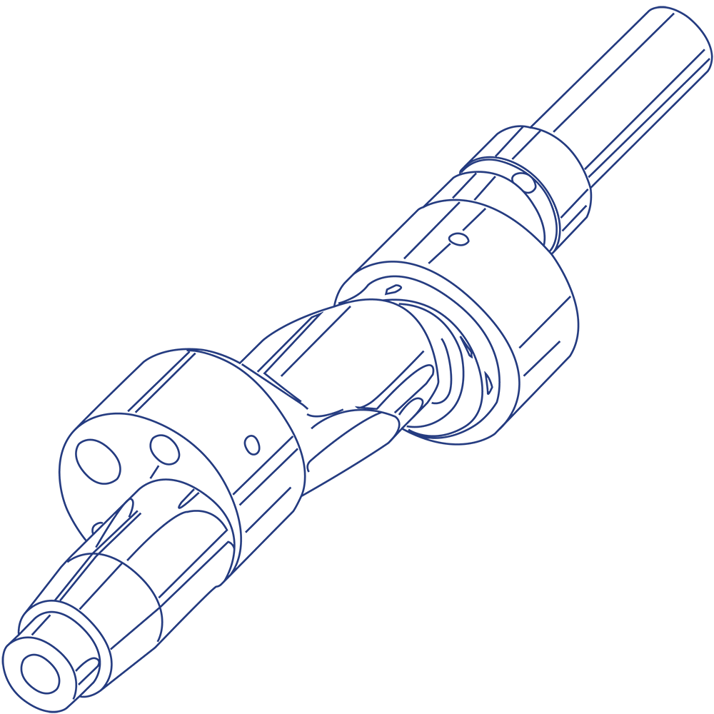 eccentric shaft line drawing