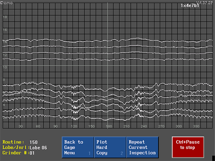 chatter camshaft and profile error plot