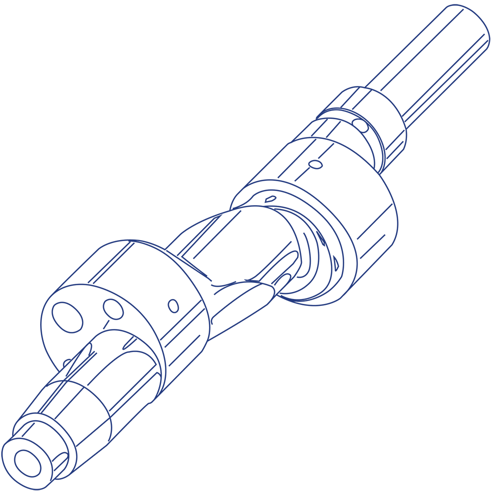 eccentric shaft line drawing